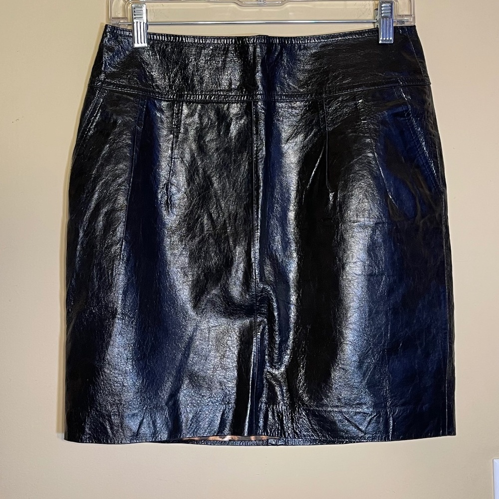 REVOLVE Black Leather Skirt